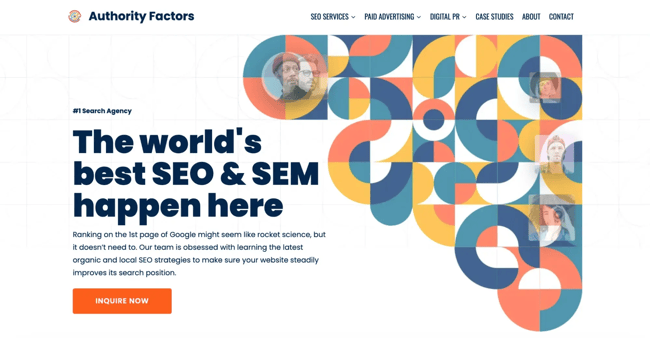 digital marketing website, authority